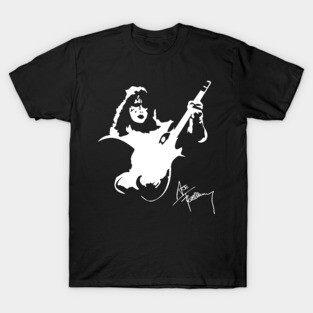 YGT56UYHft Ace Frehley 10,000 Volts T-Shirt Black