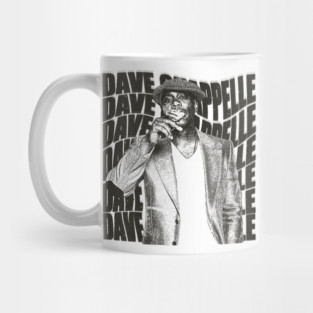 RETRO BLACK WHITE  Dave Chappelle Mug