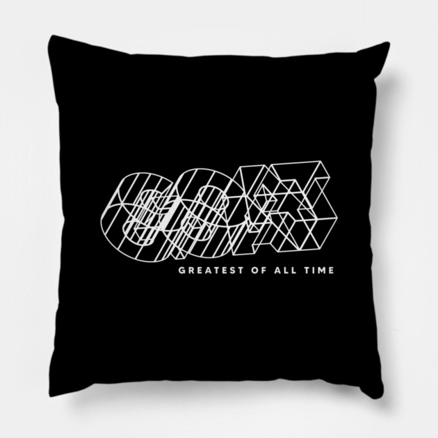 GREATEST OF ALL TIME Pillow by artslaves