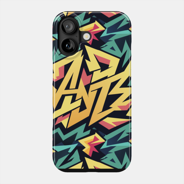 Abstract Graffiti Pattern Phone Case by The WYLD Tribe