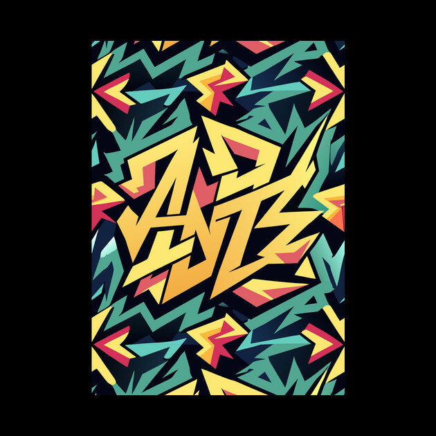 Abstract Graffiti Pattern by The WYLD Tribe