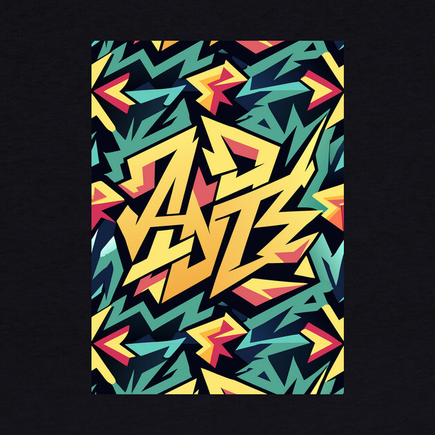 Abstract Graffiti Pattern by The WYLD Tribe
