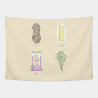 Peanut Butter Jelly Thyme Tapestry