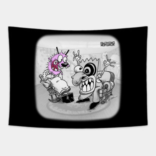Courage The Cowardly Dog Tapestry