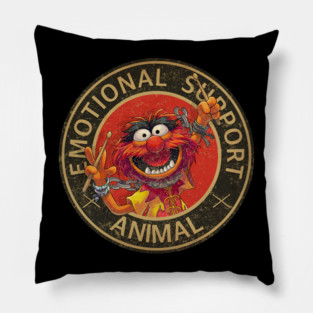Vintage emotional support animal muppets Pillow