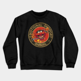 Vintage emotional support animal muppets Crewneck Sweatshirt