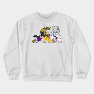 Cute Animals Support Joe Biden 2024 Crewneck Sweatshirt