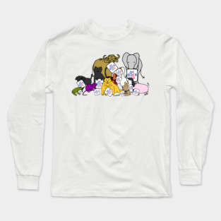 Cute Animals Support Joe Biden 2024 Long Sleeve T-Shirt