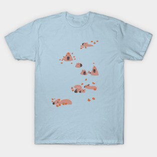 Capybara on a hot spring T-Shirt