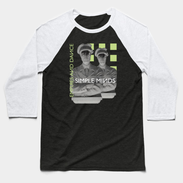 Simple Minds Empires & Dance Baseball T-Shirt by Timeless Chaos