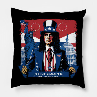 Alice Cooper For President ! Pillow