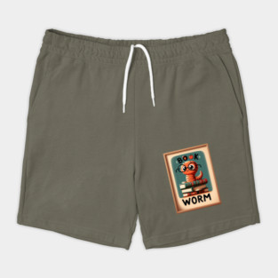 Adorable Book Worm Reads, Book Lover Gift. Shorts