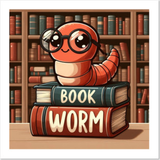 Bibliophile's Best: Book Worm, Book Lover Gift. Posters and Art