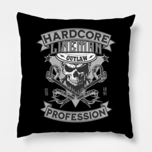 Hardcore Lineman Pillow