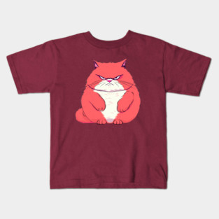 Fat Grumpy Cat Kids T-Shirt