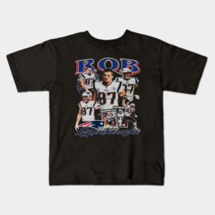 Rob Gronkowski Vintage Collage Kids T-Shirt