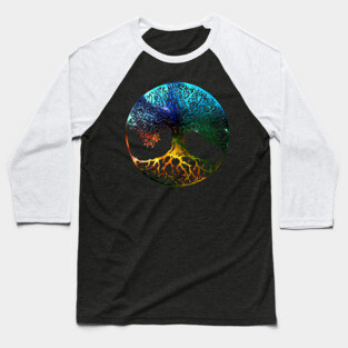 Tree of Life Mandala Baseball T-Shirt