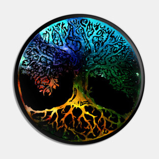 Tree of Life Mandala Pin