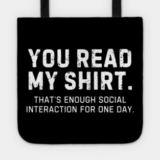 Introvert Recharge Mode: Shirt Talk Only Tote