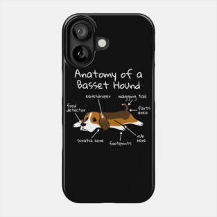 Anatomy Of A Basset Hound Phone Case
