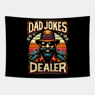 Dad Jokes Dealer Tapestry