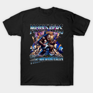 Monsters on the Mountain Rock and Roll Show Starring Bigfoot T-Shirt