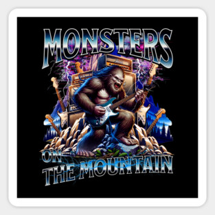 Monsters on the Mountain Rock and Roll Show Starring Bigfoot Sticker