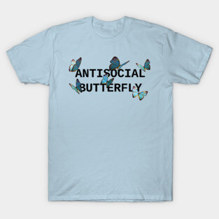 ANTISOCIAL BUTTERFLY BLUE T-Shirt