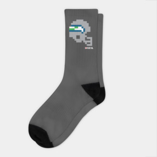 SEA Seahawks Tecmo Bowl Helmet Socks