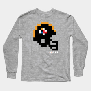 PIT Steelers Tecmo Bowl Helmet Long Sleeve T-Shirt