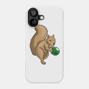 Squirrel Bowling Bowling ball Phone Case
