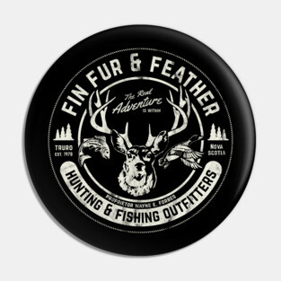 Fin Fur & Feather Pin