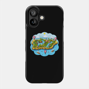 Puerto Rico Map Phone Case