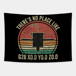 3D Printing No Place Like G28 X0.0 Y0.0 Z0.0 Funny 3D Printer Tapestry