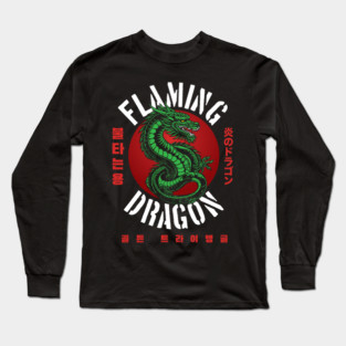 Flaming Dragon Long Sleeve T-Shirt