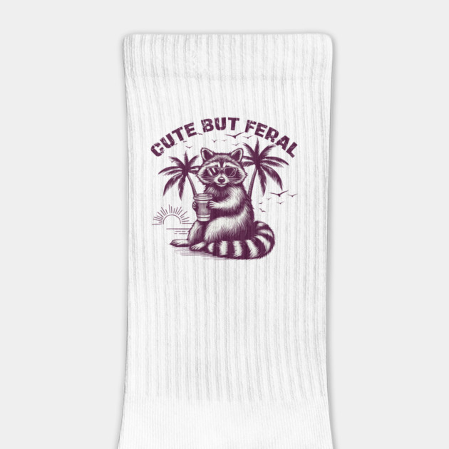 Cute But Feral Raccoon by JessArty