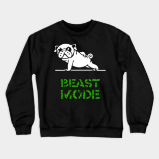 Beast Mode Pug Crewneck Sweatshirt