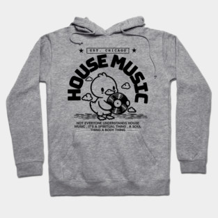 HOUSE MUSIC  - Duck wax (black) Hoodie