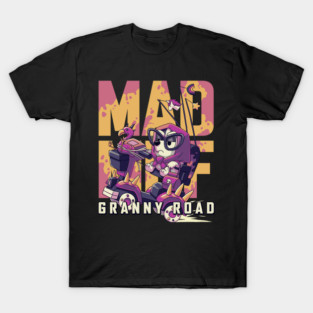 Muffin Heeler Mad Muf Granny Road T-Shirt