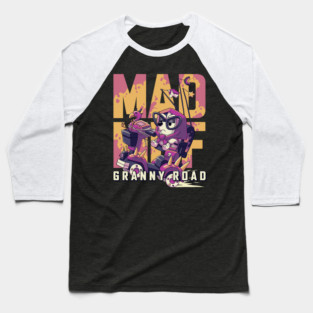 Muffin Heeler Mad Muf Granny Road Baseball T-Shirt