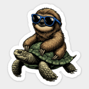 Sloth and Turtle Vibes Magnet