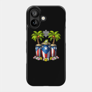 Puerto Rico Boricua Taino Sun Phone Case