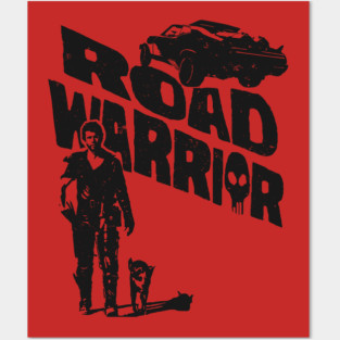 Mad max the road warrior with his dog Posters and Art