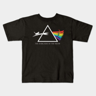 Dark Side Of The Meow Kids T-Shirt