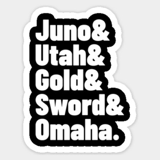WWII History D-Day Beaches Juno Utah Gold Sword Omaha Magnet