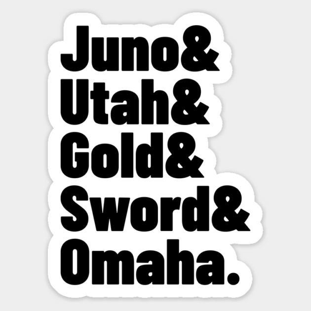 WWII History D-Day Beaches Juno Utah Gold Sword Omaha Magnet by Yesteeyear