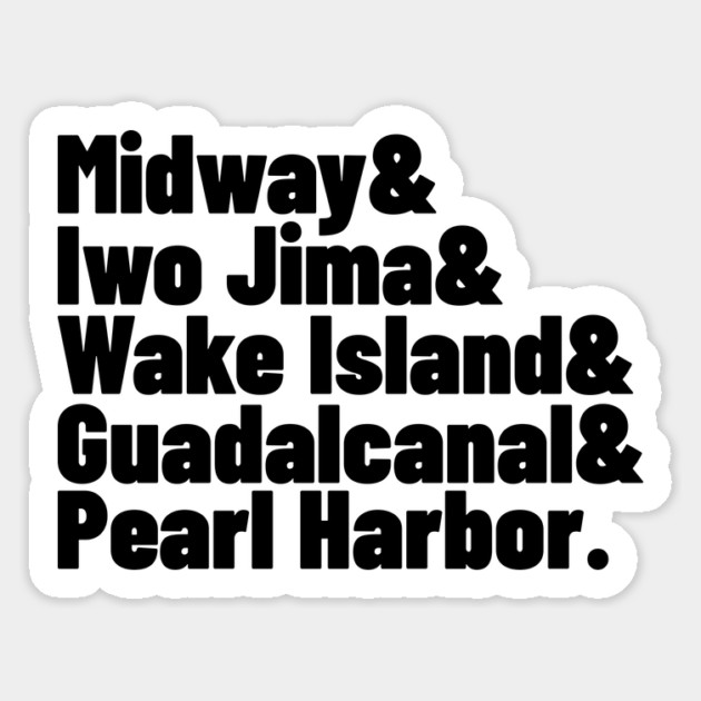 WWII Pacific Ocean Battles Midway Pearl Harbor Iwo Jima Wake Island Magnet by Yesteeyear