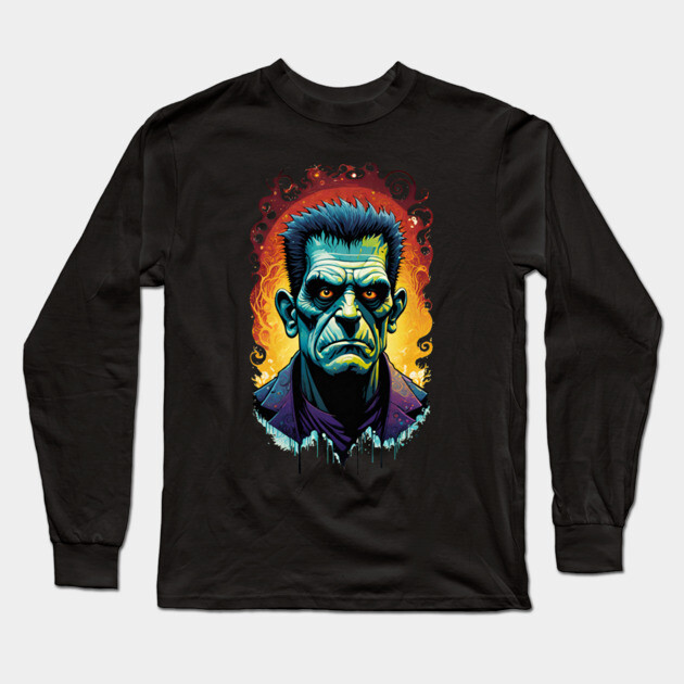 Smooth Monsterator Long Sleeve T-Shirt by Grave Digs