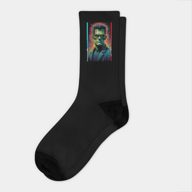 3D Frankenstein Socks by Grave Digs