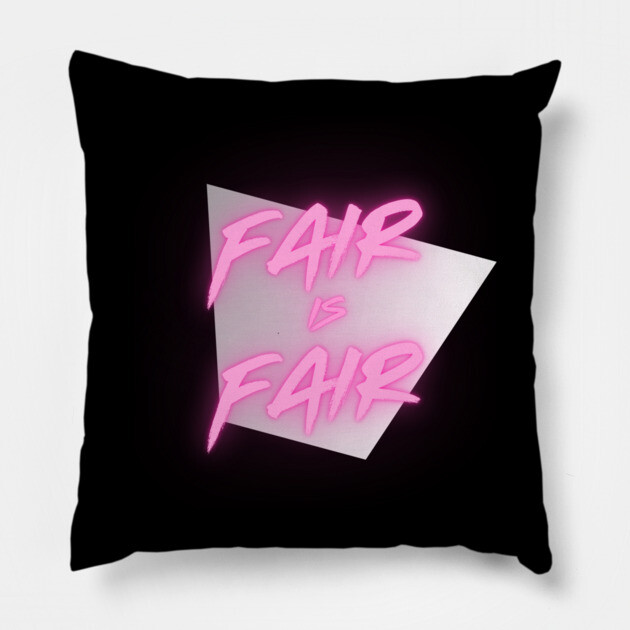 Fair is Fair: The Legend of Billie Jean Tribute T-Shirt Pillow by Low Life Shirts